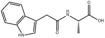 N-(3-Indolylacetyl)-L-alanine Structure