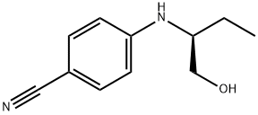 (S)-4-(1-HYDROXYMETHYL-PROPYLAMINO)BENZONITRILE Structure