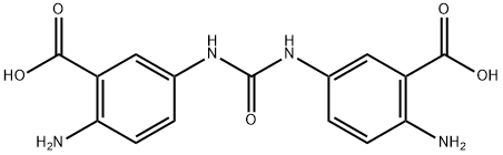 N,N'-bis(3-carboxy-4-aminophenyl)urea Structure