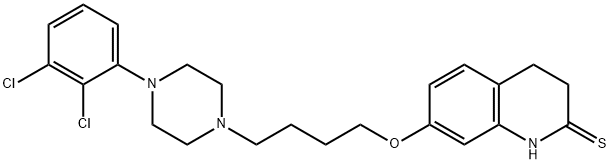 2(1H)-QUINOLINETHIONE, 7-[4-[4-(2,3-DICHLOROPHENYL)-1-PIPERAZINYL]BUTOXY]-3,4-DIHYDRO- Structure