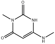 3-Methyl-6-methylaminouracil Structure