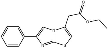 (6-PHENYL-IMIDAZO[2,1-B]THIAZOL-3-YL)-ACETIC ACID ETHYL ESTER Structure