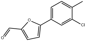 5-(3-CHLORO-4-METHYL-PHENYL)-FURAN-2-CARBALDEHYDE Structure