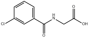 (3-CHLORO-BENZOYLAMINO)-ACETIC ACID Structure