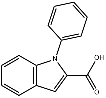 1-PHENYL-1H-INDOLE-2-CARBOXYLIC ACID Structure