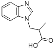 3-BENZOIMIDAZOL-1-YL-2-METHYL-PROPIONIC ACID Structure