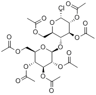 2,2',3,3',4',5,6'-HEPTA-O-ACETYL-ALPHA-D-CELLOBIOSYL CHLORIDE Structure