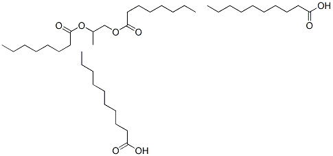 PROPYLENE GLYCOL DICAPRYLATE/DICAPRATE Structure