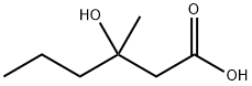 3-HYDROXY-3-METHYLHEXANOIC ACID Structure