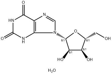 XANTHOSINE DIHYDRATE Structure