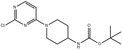 [1-(2-CHLORO-PYRIMIDIN-4-YL)-PIPERIDIN-4-YL]-CARBAMIC ACID TERT-BUTYL ESTER Structure