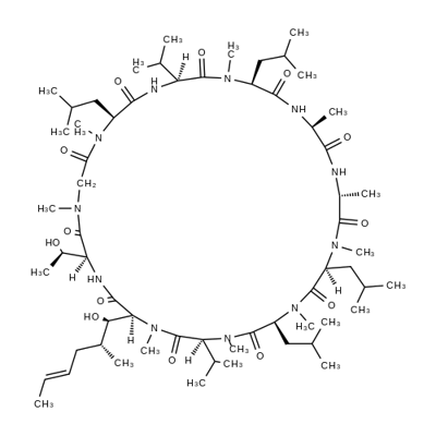 Cyclosporin C Structure