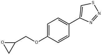 4-[4-(OXIRAN-2-YLMETHOXY)PHENYL]-1,2,3-THIADIAZOLE Structure