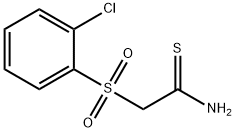 2-(2-CHLOROBENZENESULPHONYL)THIOACETAMIDE Structure