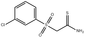 2-(3-CHLOROBENZENESULPHONYL)THIOACETAMIDE Structure