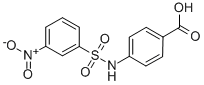 4-(3-NITRO-BENZENESULFONYLAMINO)-BENZOIC ACID Structure