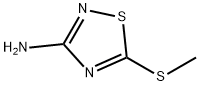 3-AMINO-5-METHYLTHIO-1,2,4-THIADIAZOLE Structure