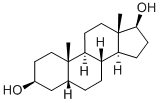 3-BETA,17-BETA-DIHYDROXYETIOCHOLANE Structure