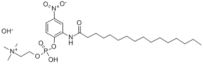 2-N-HEXADECANOYLAMINO-4-NITROPHENYLPHOSPHORYLCHOLINE Structure