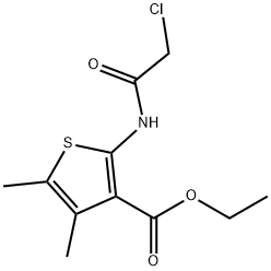 2-(2-CHLORO-ACETYLAMINO)-4,5-DIMETHYL-THIOPHENE-3-CARBOXYLIC ACID ETHYL ESTER Structure