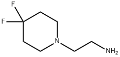 4,4-DIFLUOROAMINOETHYLPIPERIDINE Structure