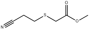 METHYL 2-[(2-CYANOETHYL)THIO]ACETATE Structure