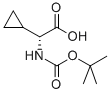 Boc-D-cyclopropylglycine Structure