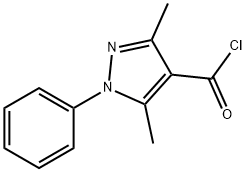 3,5-DIMETHYL-1-PHENYL-1H-PYRAZOLE-4-CARBONYL CHLORIDE Structure