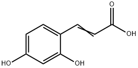 2,4-DIHYDROXYCINNAMIC ACID Structure