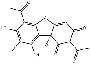 (-)-USNIC ACID Structure