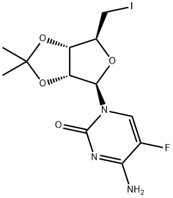 5'-Deoxy-5-fluoro-5'-iodo-2',3'-O-isopropylidene-D-cytidine Structure