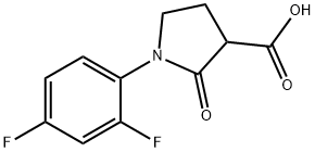 1-(2,4-DIFLUOROPHENYL)-2-OXOPYRROLIDINE-3-CARBOXYLIC ACID Structure