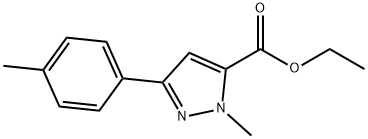 ETHYL 1-METHYL-3-P-TOLYL-1H-PYRAZOLE-5-CARBOXYLATE Structure