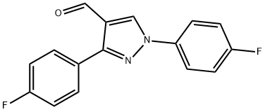 1,3-BIS(4-FLUOROPHENYL)-1H-PYRAZOLE-4-CARBALDEHYDE Structure