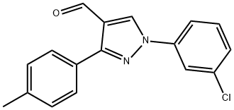 1-(3-CHLOROPHENYL)-3-P-TOLYL-1H-PYRAZOLE-4-CARBALDEHYDE Structure