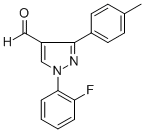 1-(2-FLUOROPHENYL)-3-P-TOLYL-1H-PYRAZOLE-4-CARBALDEHYDE Structure