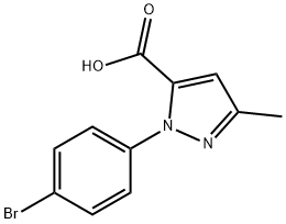 2-(4-BROMO-PHENYL)-5-METHYL-2H-PYRAZOLE-3-CARBOXYLIC ACID Structure