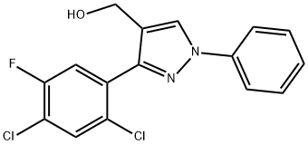 (3-(2,4-DICHLORO-5-FLUOROPHENYL)-1-PHENYL-1H-PYRAZOL-4-YL)METHANOL Structure