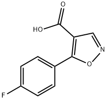 5-(4-FLUORO-PHENYL)-ISOXAZOLE-4-CARBOXYLIC ACID Structure