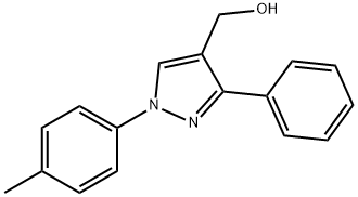 (3-PHENYL-1-P-TOLYL-1H-PYRAZOL-4-YL)METHANOL Structure