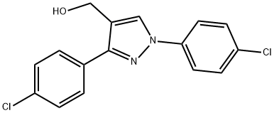 (1,3-BIS(4-CHLOROPHENYL)-1H-PYRAZOL-4-YL)METHANOL Structure