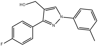 (3-(4-FLUOROPHENYL)-1-M-TOLYL-1H-PYRAZOL-4-YL)METHANOL Structure