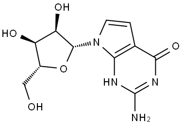 7-DEAZAGUANOSINE Structure