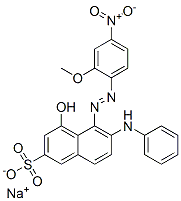 6222-55-5 sodium 4-hydroxy-5-[(2-methoxy-4-nitrophenyl)azo]-6-(phenylamino)naphthalene-2-sulphonate 