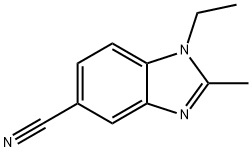 1-ETHYL-2-METHYL-5-CYANOBENZIMIDAZOLE Structure