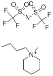 1-BUTYL-1-METHYLPIPERIDINIUM BIS(TRIFLUOROMETHYLSULFONYL)IMIDE Structure