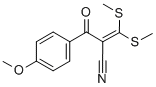 2-(4-METHOXYBENZOYL)-3,3-DI(METHYLTHIO)ACRYLONITRILE Structure