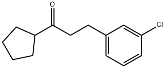 2-(3-CHLOROPHENYL)ETHYL CYCLOPENTYL KETONE Structure