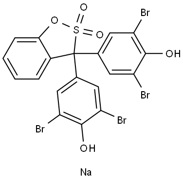 3',3",5',5"-Tetrabromophenolsulfophthalein sodium salt Structure