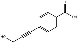 4-(3-HYDROXY-PROP-1-YNYL)-BENZOIC ACID Structure